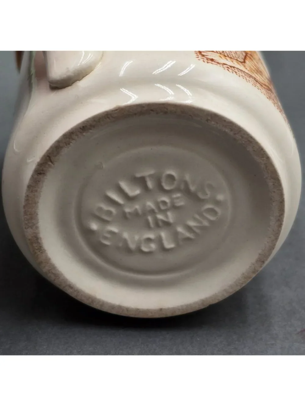 Vintage Biltons England Coffee Mug Orange Tabby Kittens Playing Textured Ceramic - Picture 7 of 8